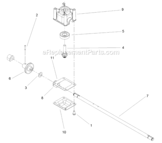 Transmission Assembly Diagram and Parts List for 260000001-260999999 - 2006 Lawn Boy Lawn Mower